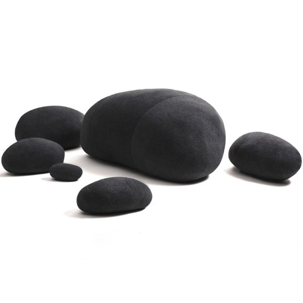 Huge Rock Pillows Pebble Pillows Living Stones Pillows Living Pillows Christmas Present ( Dark Gray ) - Image 3
