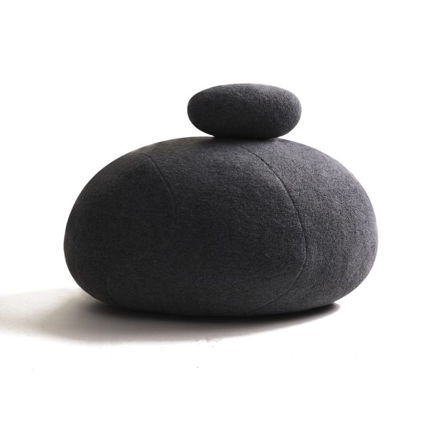 Huge Rock Pillows Pebble Pillows Living Stones Pillows Living Pillows Christmas Present ( Dark Gray ) - Image 6