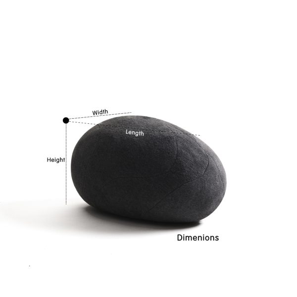 Huge Rock Pillows Pebble Pillows Living Stones Pillows Living Pillows Christmas Present ( Dark Gray ) - Image 9