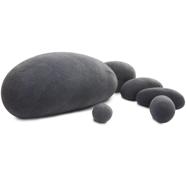 Huge Rock Pillows Pebble Pillows Living Stones Pillows Living Pillows Christmas Present ( Dark Gray ) - Image 10