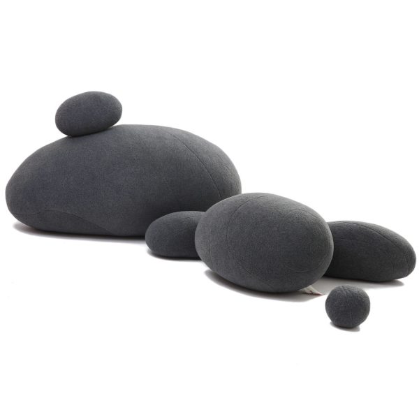 Huge Rock Pillows Pebble Pillows Living Stones Pillows Living Pillows Christmas Present ( Dark Gray ) - Image 11