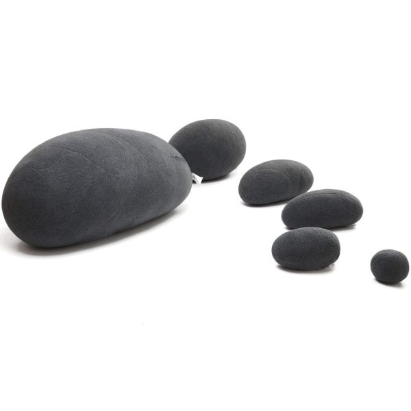 Huge Rock Pillows Pebble Pillows Living Stones Pillows Living Pillows Christmas Present ( Dark Gray ) - Image 12
