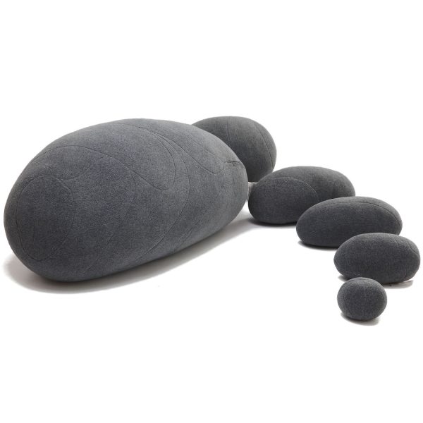 Huge Rock Pillows Pebble Pillows Living Stones Pillows Living Pillows Christmas Present ( Dark Gray ) - Image 13