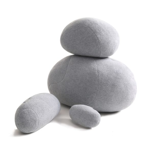 Huge Rock Pillows Living Stones Pillows Pebble Pillows Living Pillows Christmas Present ( Light Gray ) - Image 3