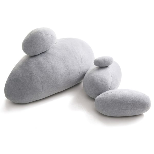 Huge Rock Pillows Living Stones Pillows Pebble Pillows Living Pillows Christmas Present ( Light Gray ) - Image 6