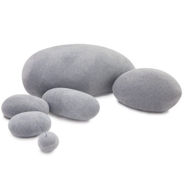 Huge Rock Pillows Living Stones Pillows Pebble Pillows Living Pillows Christmas Present ( Light Gray ) - Image 10