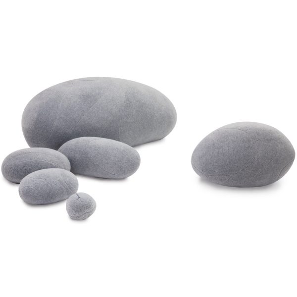 Huge Rock Pillows Living Stones Pillows Pebble Pillows Living Pillows Christmas Present ( Light Gray ) - Image 11