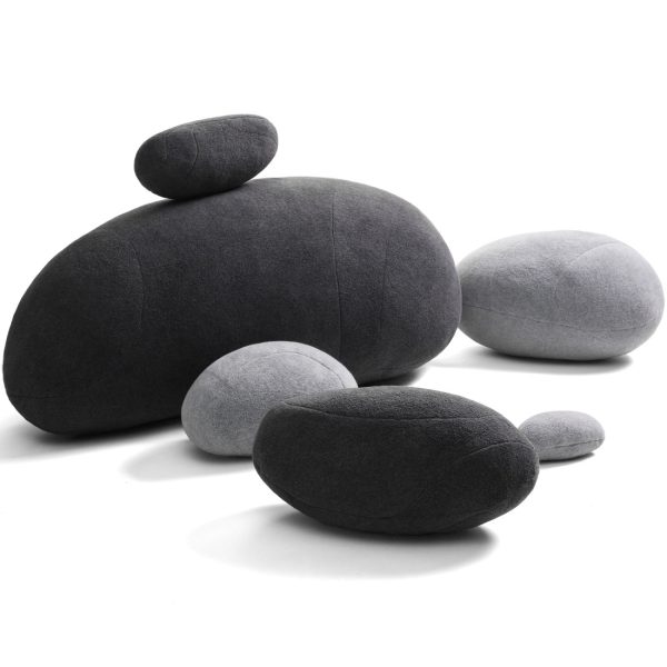 Huge Rock Pillows Pebble Pillows Living Pillows Living Stones Pillows Christmas Present ( Max Size Dark Gray ) - Image 2