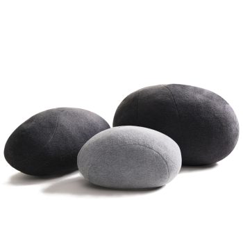 Light gary rock pillows , home decorative stuffed pebble stone pillows 6PCS  – MXDEALS home pillow shop (U.S.)