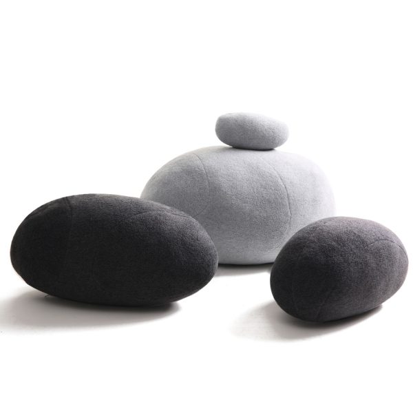 Huge Rock Pillows Pebble Pillows Living Pillows Living Stones Pillows Christmas Present ( Max Size Dark Gray ) - Image 7