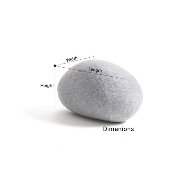 Huge Rock Pillows Living Stones Pillows Living Pillows Pebble Pillows Christmas Present ( Max Size Light Gray ) - Image 10