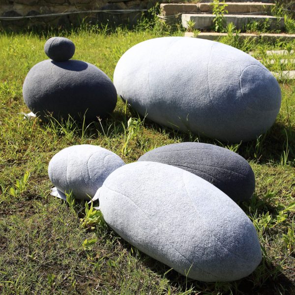 pebble pillow rock pillow 9003 stone pillow 14 pebble pillows