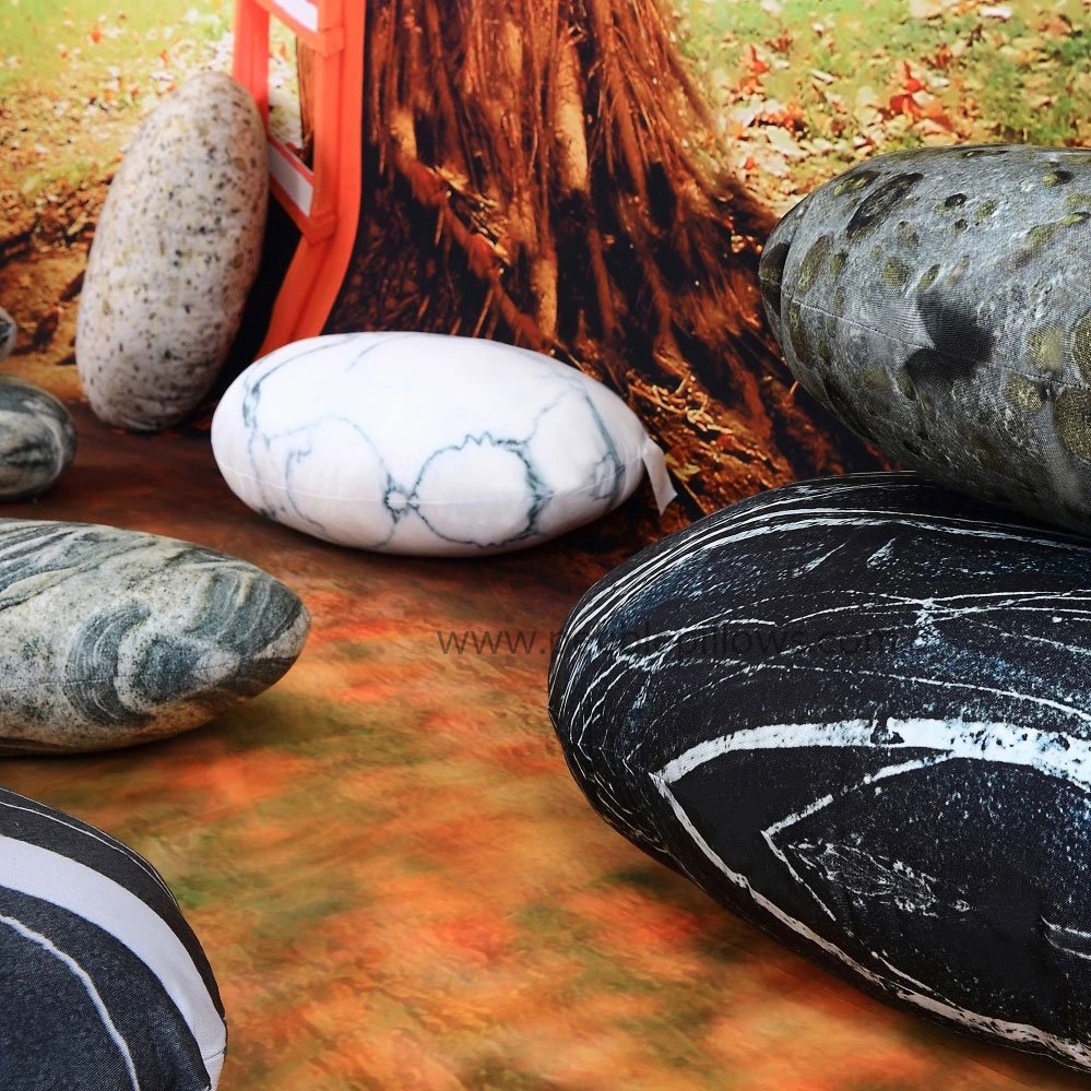 Decorative Throw Pebble Pillows That Look Like Pebble Rock Living Stone  Pillows 