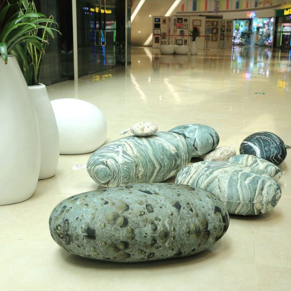 Stone Rock Pebble Pillows Decorative Throw Pillows Kids Toy Pillows Floor Pillows Photography Props 7 Pieces - Image 10