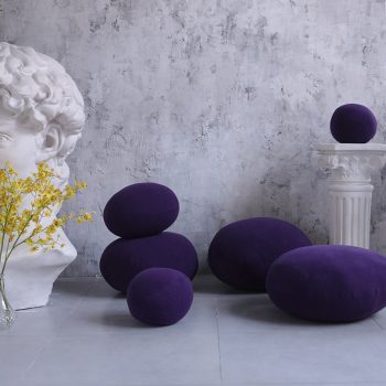 Colored Pebble Pillows