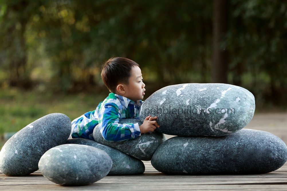 7pcs Rock Pebble Stone Cushions Floor Pillows Stuffed Throw Toy Photography  Prop