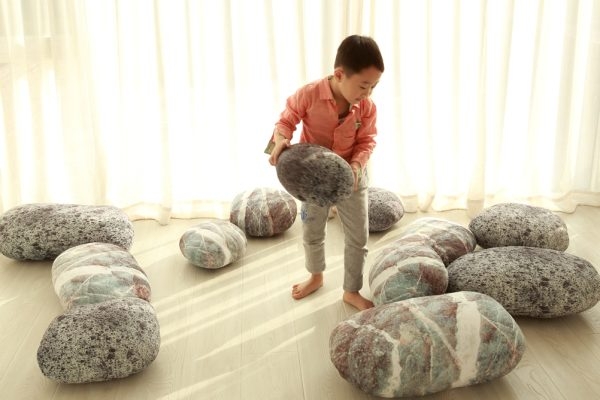 pebble cushions rock pillows 9039 06 pebble pillows