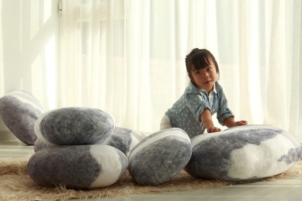 Pebble Stone Floor Pillows - Image 4