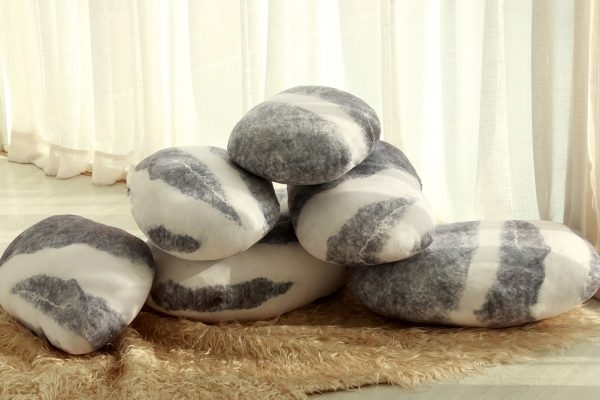 Pebble Stone Floor Pillows - Image 2