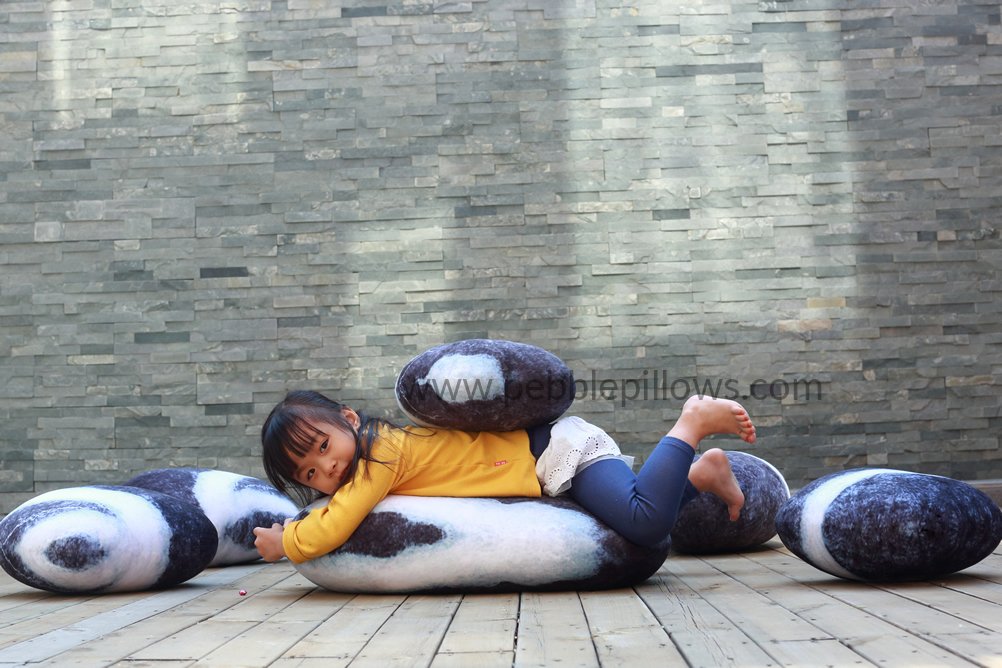 Living Pebble Floor Pillows Rock Pillows 