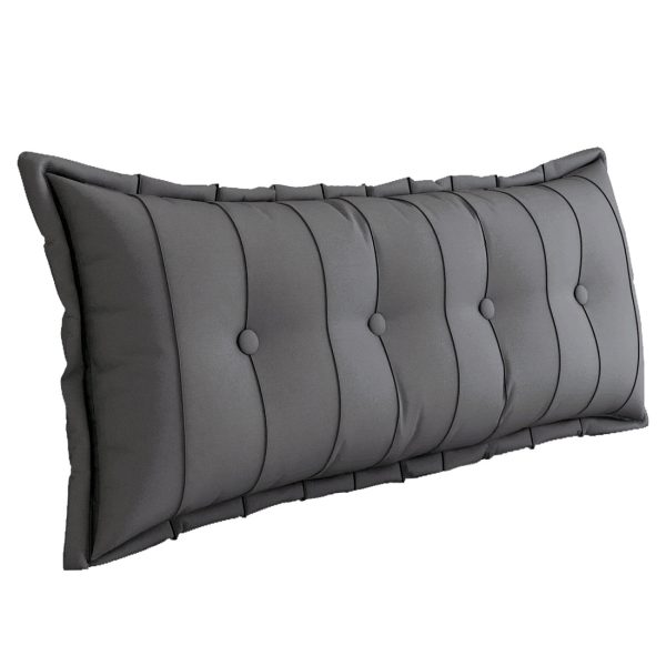 Large Headboard Reading Pillow Bolster Body Pillow Gray