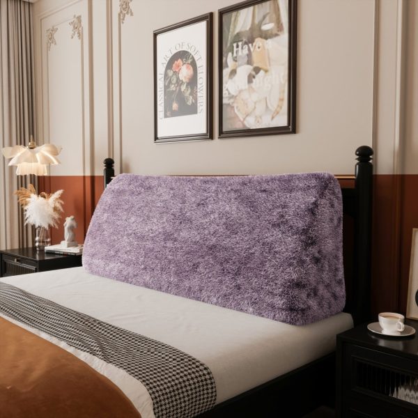 Headboard Wedge Pillow Large Reading Pillow Purple Plush - Image 8