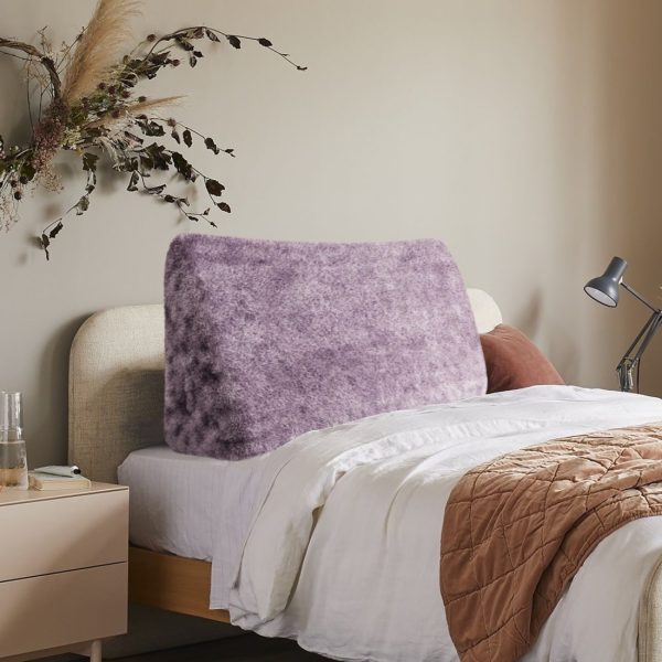 Headboard Wedge Pillow Large Reading Pillow Purple Plush - Image 9