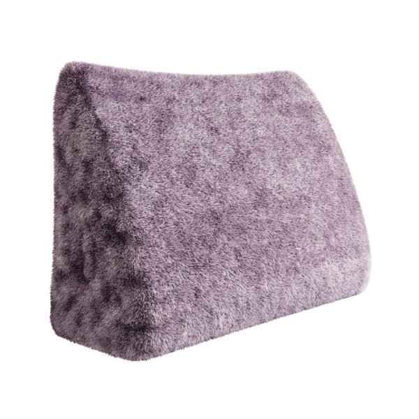 Headboard Wedge Pillow Large Reading Pillow Purple Plush - Image 11