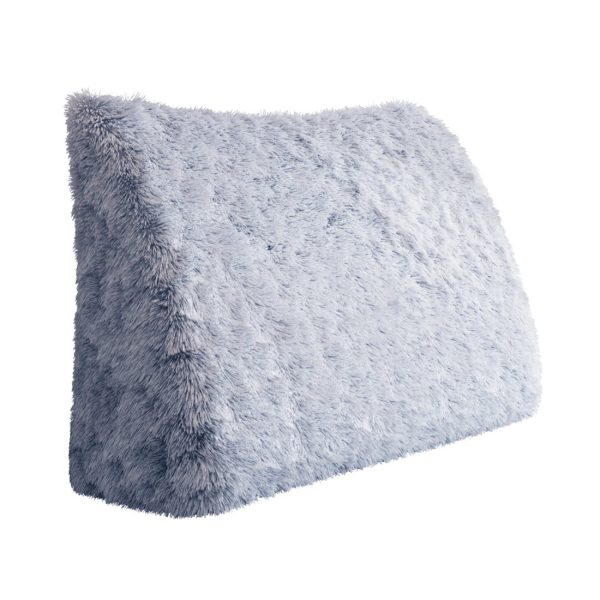 Headboard Wedge Pillow Large Reading Pillow Blue Plush - Image 13