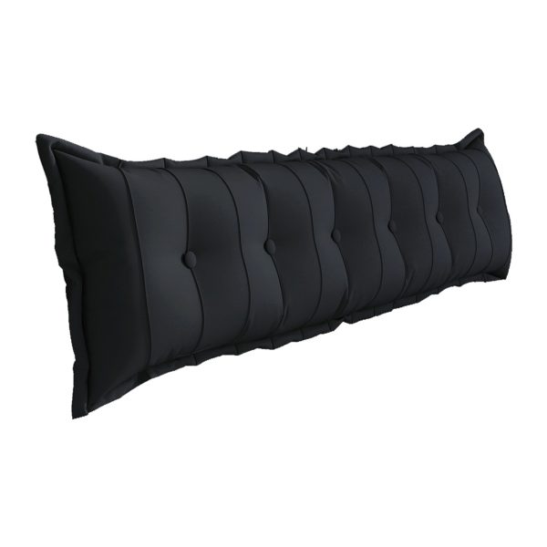 Large Headboard Reading Pillow Bolster Body Pillow Black - Image 17