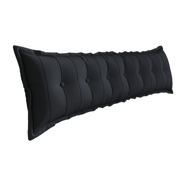 Large Headboard Reading Pillow Bolster Body Pillow Black - Image 18