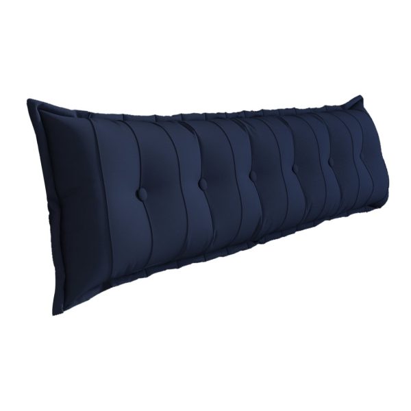 Large Headboard Reading Pillow Bolster Body Pillow Blue - Image 16