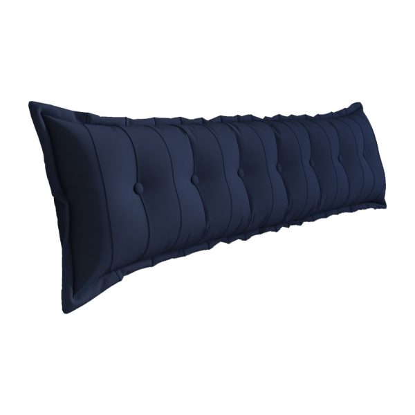 Large Headboard Reading Pillow Bolster Body Pillow Blue - Image 17