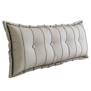 Large Headboard Reading Pillow Bolster Body Pillow Off-White