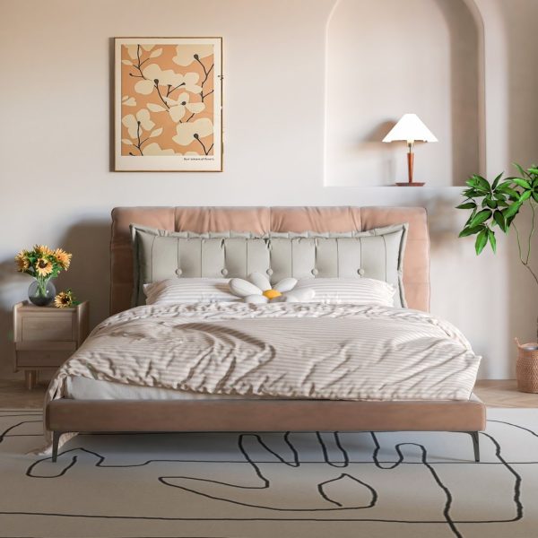 Large Headboard Reading Pillow Bolster Body Pillow Off-White - Image 14