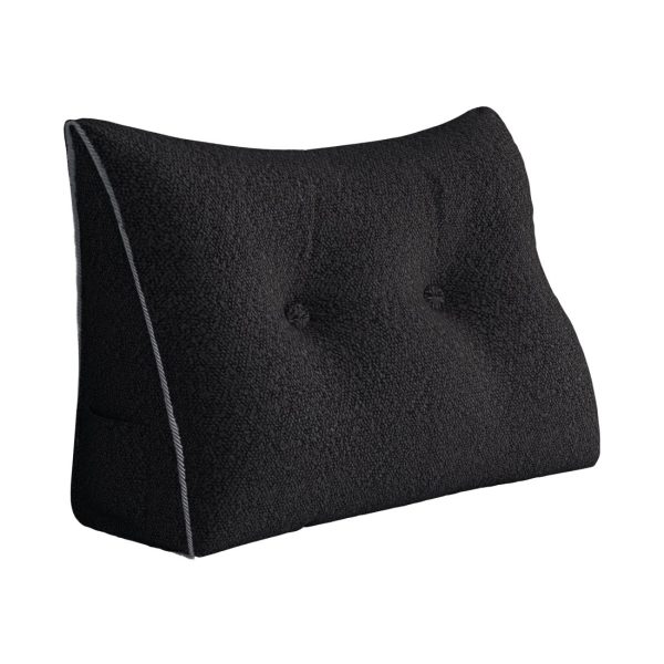 Large Wedge Reading Pillow for Bed Daybed Bolster Backrest Black - Image 11