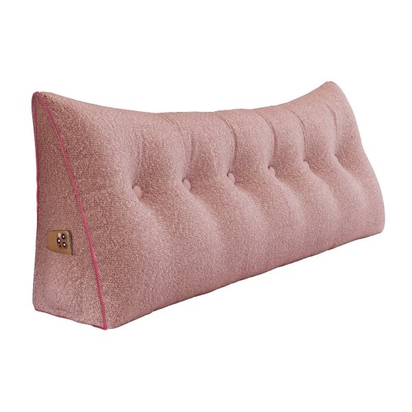 Large Wedge Reading Pillow for Bed Daybed Bolster Backrest Pink - Image 14