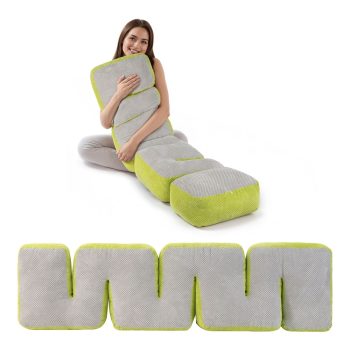 Adjustable Animal Body Pillow Headboard Cushion for Bed Support