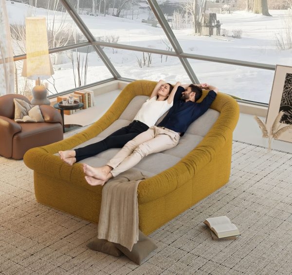 Oversized Chaise Lounge Sofa Sleeper, Comfort & Versatile - Image 3