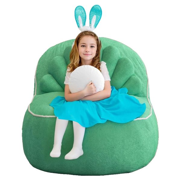 Cute Seashell Bean Bag Chair for Teens and Adults Relaxation