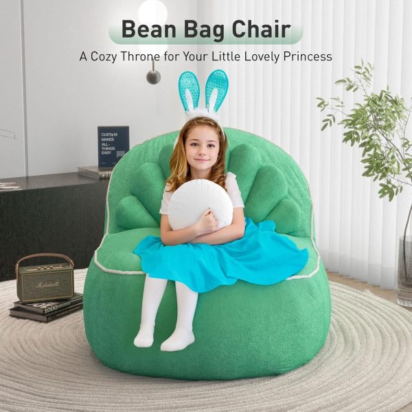 Cute Seashell Bean Bag Chair for Teens and Adults Relaxation - Image 5