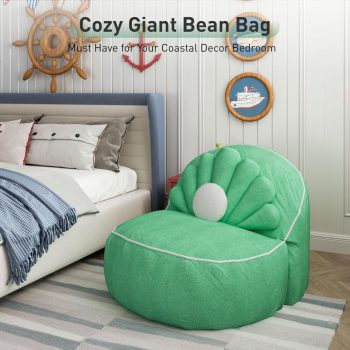 cute seashell bean bag chair 6464 pebble pillows