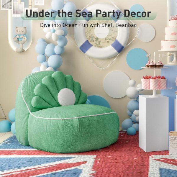 Cute Seashell Bean Bag Chair for Teens and Adults Relaxation - Image 7
