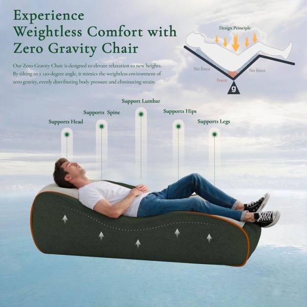 Curved Floor Sofa with Lumbar Support & Breathable Fabric - Image 3