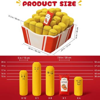 fries bean bag chair 6415 pebble pillows
