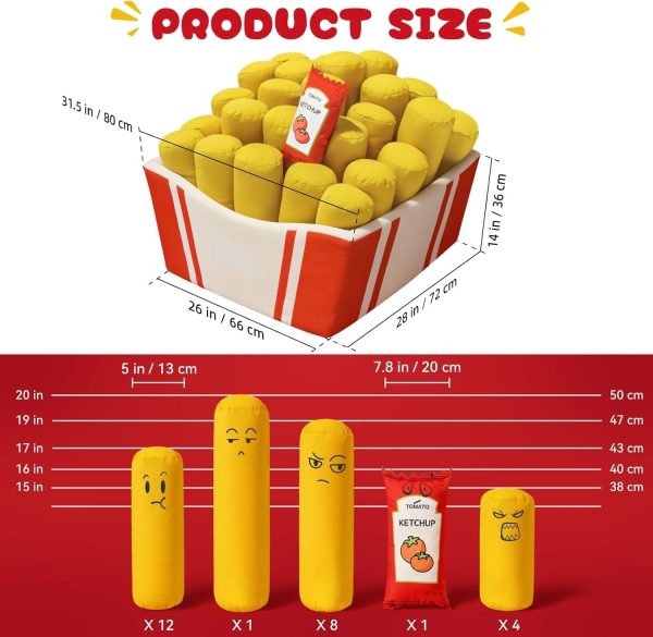 Fries Bean Bag Chair: Adjustable, cozy comfort for relaxation & fun decor - Image 2