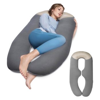 Full Body U-Shape Pillow for Side Sleepers & Reading Support