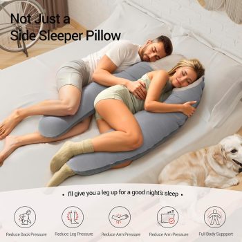 full body pillow for side sleeper 6469 pebble pillows