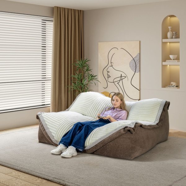 Giant Bean Bag Sofa: Cozy Lounger for Adults Plush Comfort - Image 3