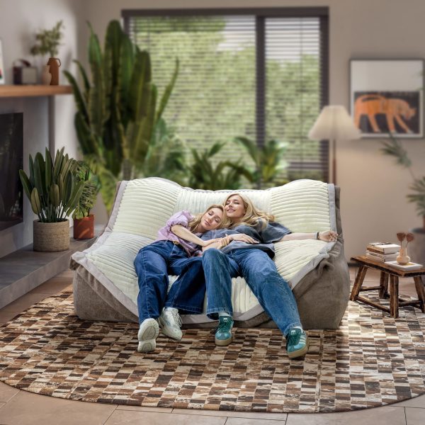 Giant Bean Bag Sofa: Cozy Lounger for Adults Plush Comfort - Image 6